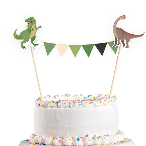 Picture of HAPPY DINOSAUR CAKE BUNTING TOPPER